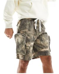 The Couture Club - Camo Print Cargo Shorts - Lyst