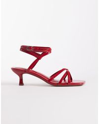 ASOS - Haze Strappy Kitten Heel Sandals - Lyst