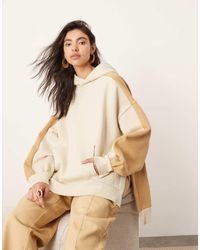 ASOS - Oversized Hoodie Met Split - Lyst