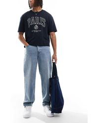 Only & Sons - Vaqueros Azules Holgados Con Lavado Claro De - Lyst