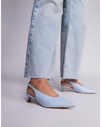 Public Desire - Saskia - chaussures à petit talon et bride arrière - pastel - Lyst