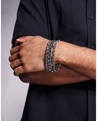 ASOS - Mixed Chain 3 Pack Bracelets - Lyst