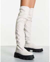 TOPSHOP Over-the-knee boots for Women - Up to 55% off at Lyst.com