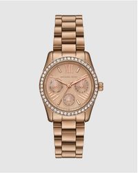 Michael Kors - Lexington Multifunction-Tone Stainless Steel Watch - Lyst