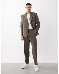ASOS - Relaxed Tapered Suit Trousers - Lyst