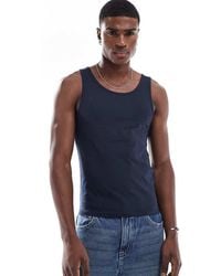 ASOS - Basic Muscle Fit Hemdje - Lyst