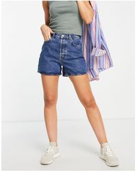 & Other Stories Forever Cotton Denim Shorts - Blue