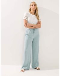 Long Tall Sally - Wide Leg Linen Trousers - Lyst