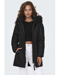 ONLY - Parka Negra - Lyst