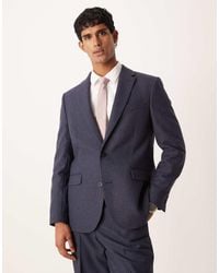 ASOS - Regular Wool Suit Jacket With Pinstripe - Lyst