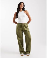 ASOS - Wide Leg Brushback Jogger - Lyst