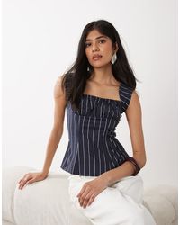 WeWoreWhat - Cap Sleeve Ruched Cup Corset - Lyst