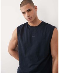 BOSS - Hugo Boss Relaxed Fit Sleeveless Tee - Lyst