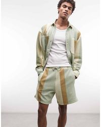 BLKVIS - Striped Quilted Shorts Co-ord On Multi - Lyst