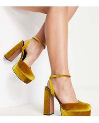 ASOS - Wide Fit Peaked Platform High Heeled Shoes - Lyst