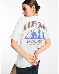 Cotton On - Cotton on – locker geschnittenes t-shirt mit "hidden valley"-grafikprint - Lyst