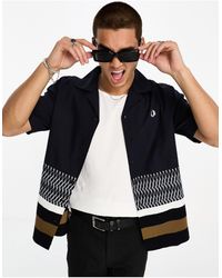 Fred Perry - Camisa a rayas con cuello - Lyst