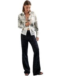 Desigual - Long Printed Trousers - Lyst