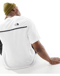 The North Face - Camiseta blanca con cinta del logo zumu - Lyst