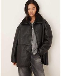 Gina Tricot - Bonded Pu Teddy Borg Short Jacket - Lyst