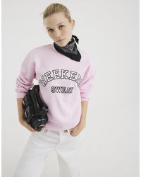 River Island - Long Sleeve Weekend Sweatshirt - Lyst
