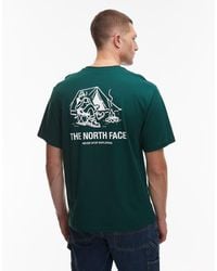 The North Face - Oversized T-Shirt Met Kampvuur-Print Op De Achterkant - Lyst