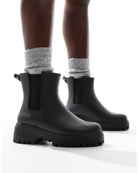 London Rebel - Phoebe Chunky Chelsea Boots - Lyst