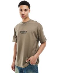 Barbour - Camiseta Extragrande Formula Exclusiva En Asos De -Verde - Lyst