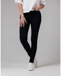 French Connection - Cotton Blend Stretch High Rise Skinny Denim Jeans - Lyst