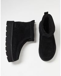 Clarks - – meare rooey – gefütterte stiefel aus wildleder - Lyst