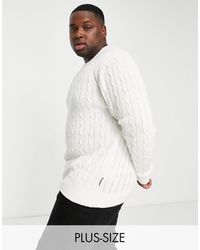 Nouveau pull homme French Connection 58BTS Gris Rose Knitwear Sweater Taille S à XXL