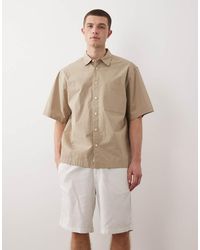 Jack & Jones - Drawstring Linen Mix Blend Shorts - Lyst