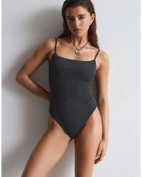 & Other Stories - Square Neck Polka Dot Swimsuit - Lyst