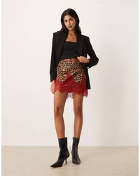 chinese dress ladies Leopard Lace Midi Maeva Skirt – Never Fully Dressed main image 0
