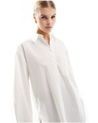 Mango - Camicia oversize bianca - Lyst