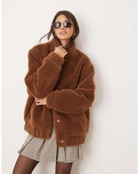 Miss Selfridge - Oversized Bomberjack Van Borg - Lyst