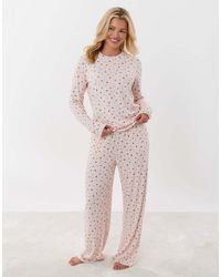 Threadbare - Petite Long Sleeve & Trousers Pyjama Set - Lyst