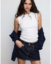Stradivarius - Basic Sleeveless T-shirt - Lyst