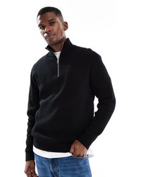 Jack & Jones - Premium Knitted Quarter Zip - Lyst