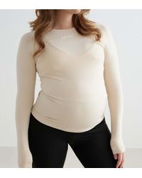 Aim'n - Café Au Lait Soft Basic Maternity Long Sleeve - Lyst