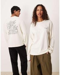ARKET - Cafe Long Sleeve Back Printed T-Shirt - Lyst