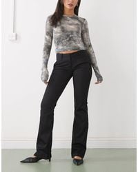 Monki - Flared Tailored Trousers - Lyst
