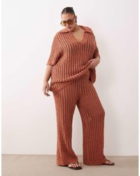 ARRANGE - Curve Crochet Straight Leg Pants - Lyst