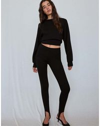 Stradivarius - Soft-touch Fitted Waist Sweatshirt - Lyst