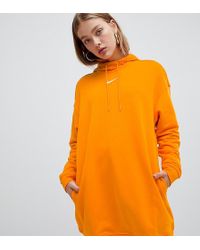 Nike Exclusive To Asos Orange Longline Hoodie