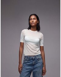 & Other Stories - Crew Neck Thin Knitted T-shirt - Lyst