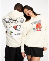 ASOS - Unisex License Oversized Hoodie With Snoopy Christmas Prints - Lyst