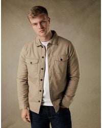 French Connection - Cotton Worker-Style Button Overshirt - Lyst