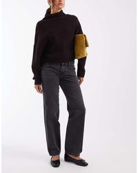 Levi's - Superlow Rechte Zwarte Denim Jeans - Lyst