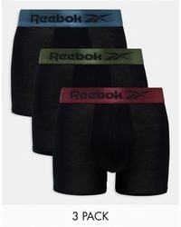 Reebok - Collier 3 Pack Trunks With Shine Waistband - Lyst